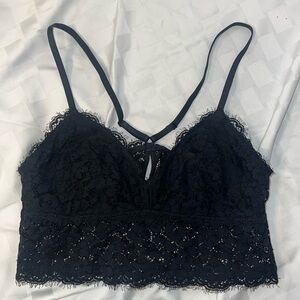 Lace halter bralette